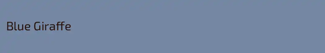 Blue Giraffe